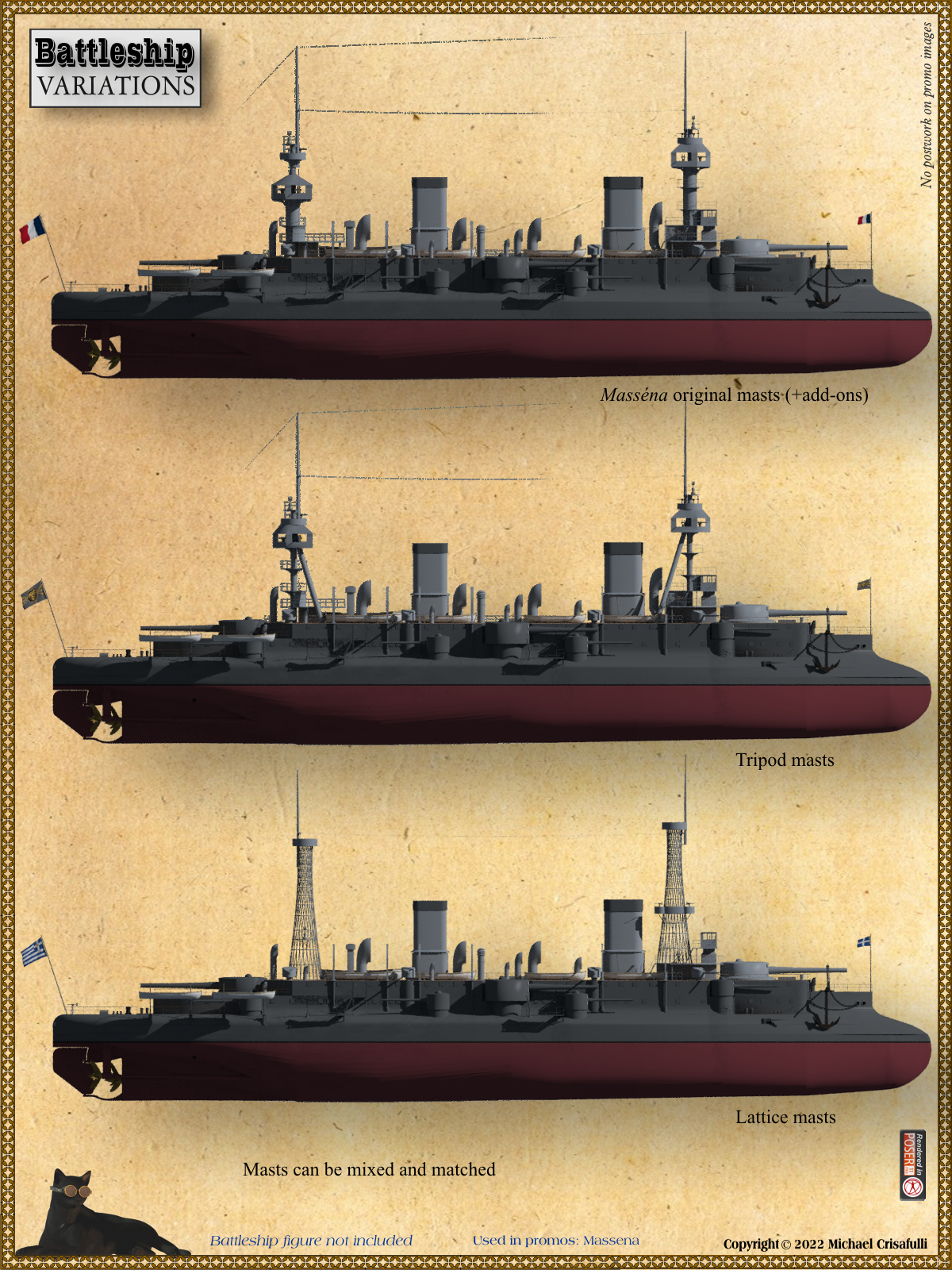 Battleship Variations for the Massena by N/A