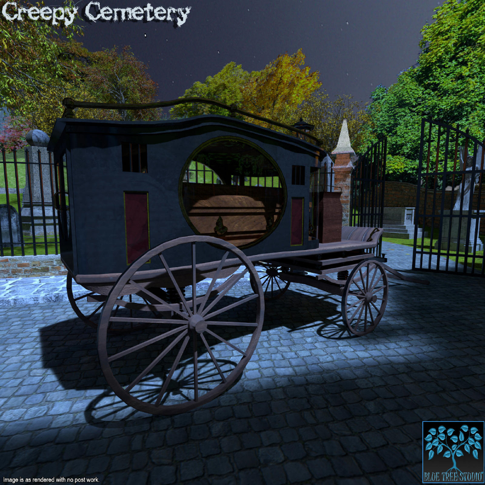 Creepy Cemetery for Poser by N/A