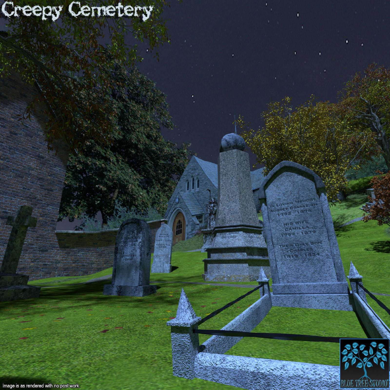 Creepy Cemetery for Daz Studio by N/A