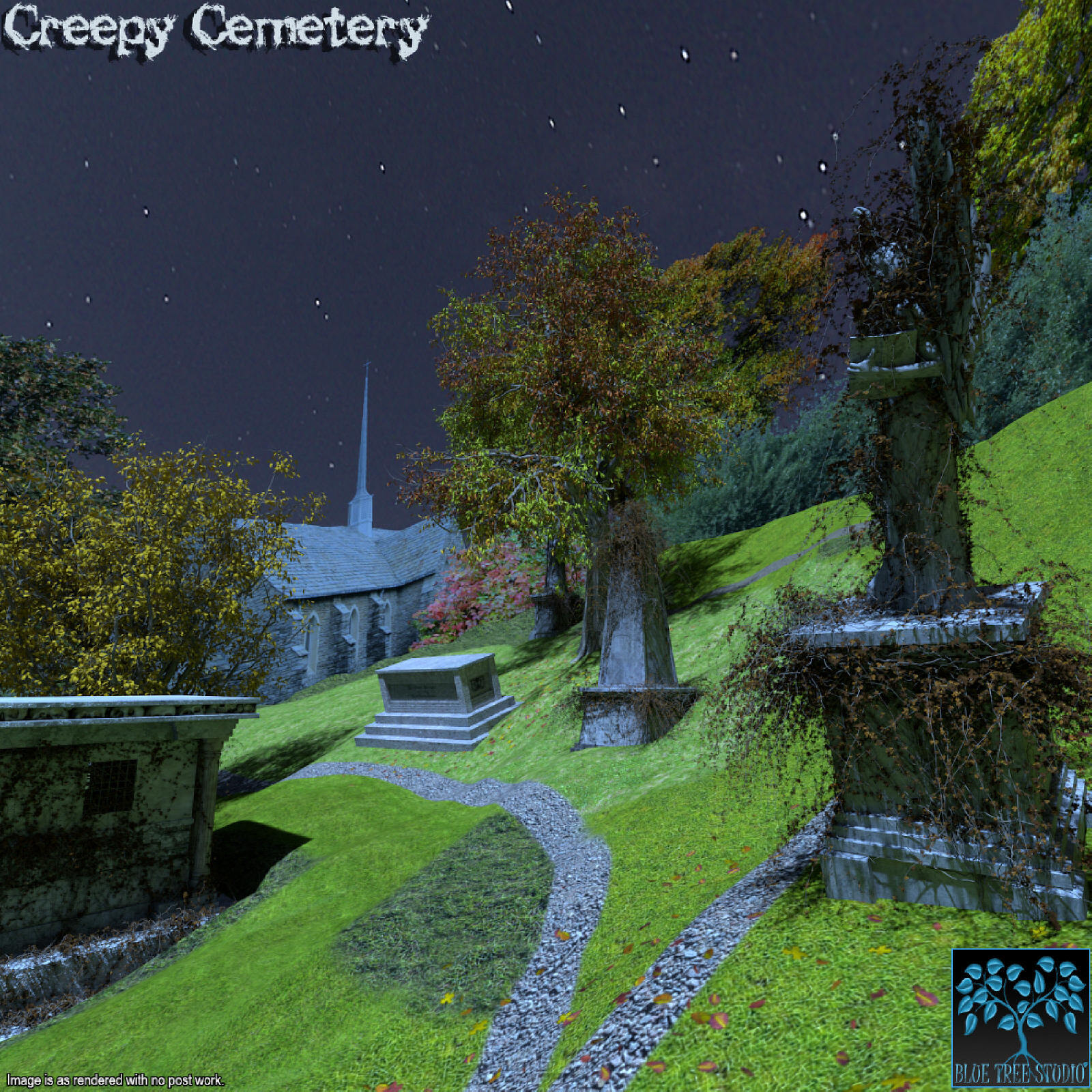 Creepy Cemetery for Daz Studio by N/A