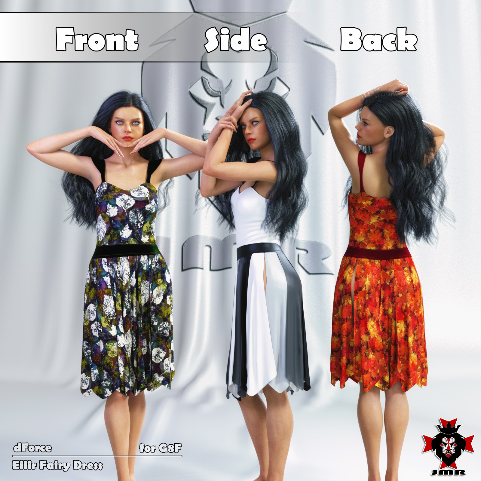 JMR dForce Eilir Fairy Dress for G8F by N/A