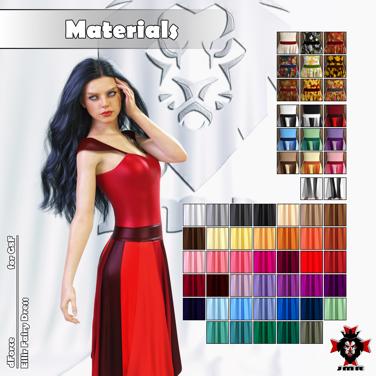 JMR dForce Eilir Fairy Dress for G8F by N/A