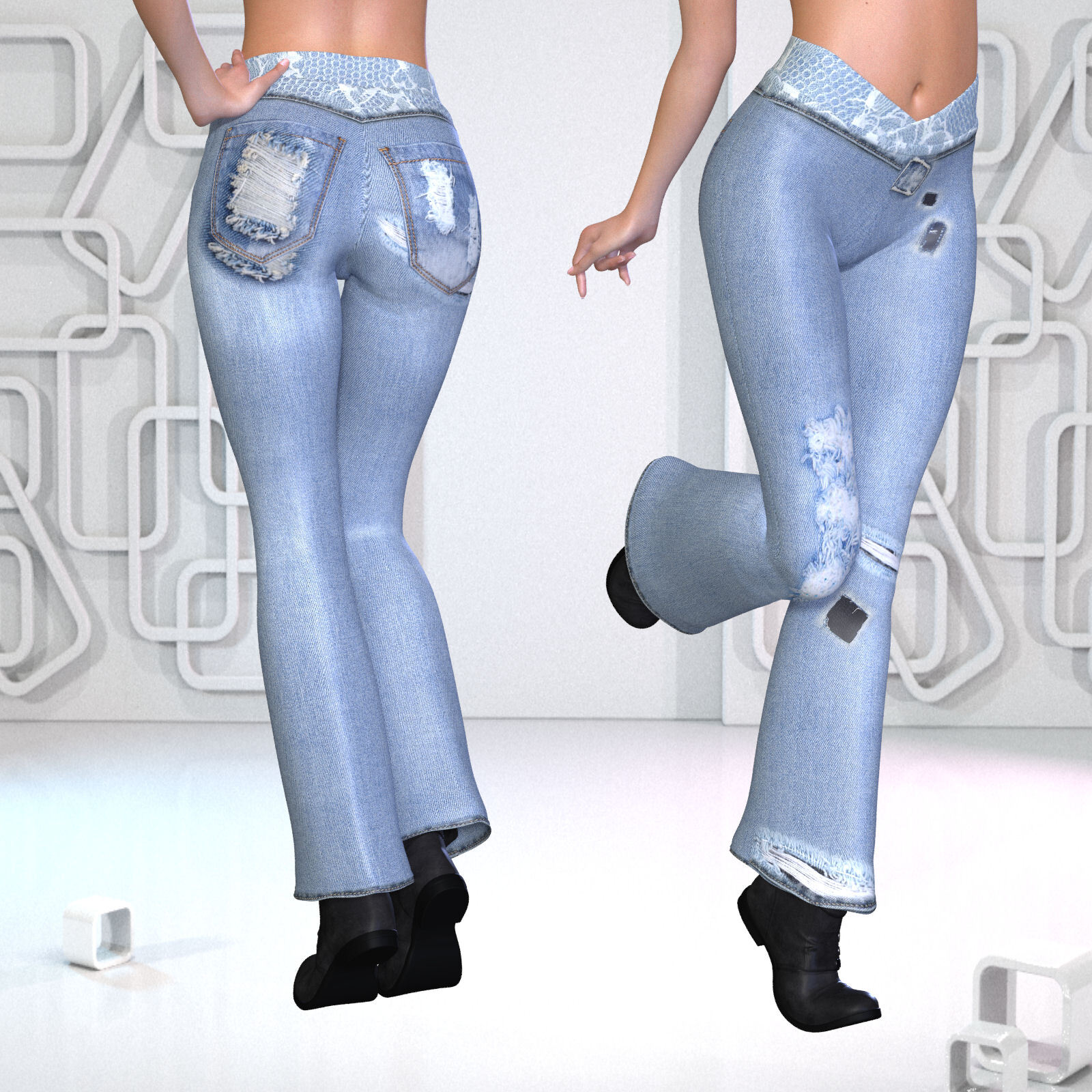 DA-Femenin for Flared Pants by N/A