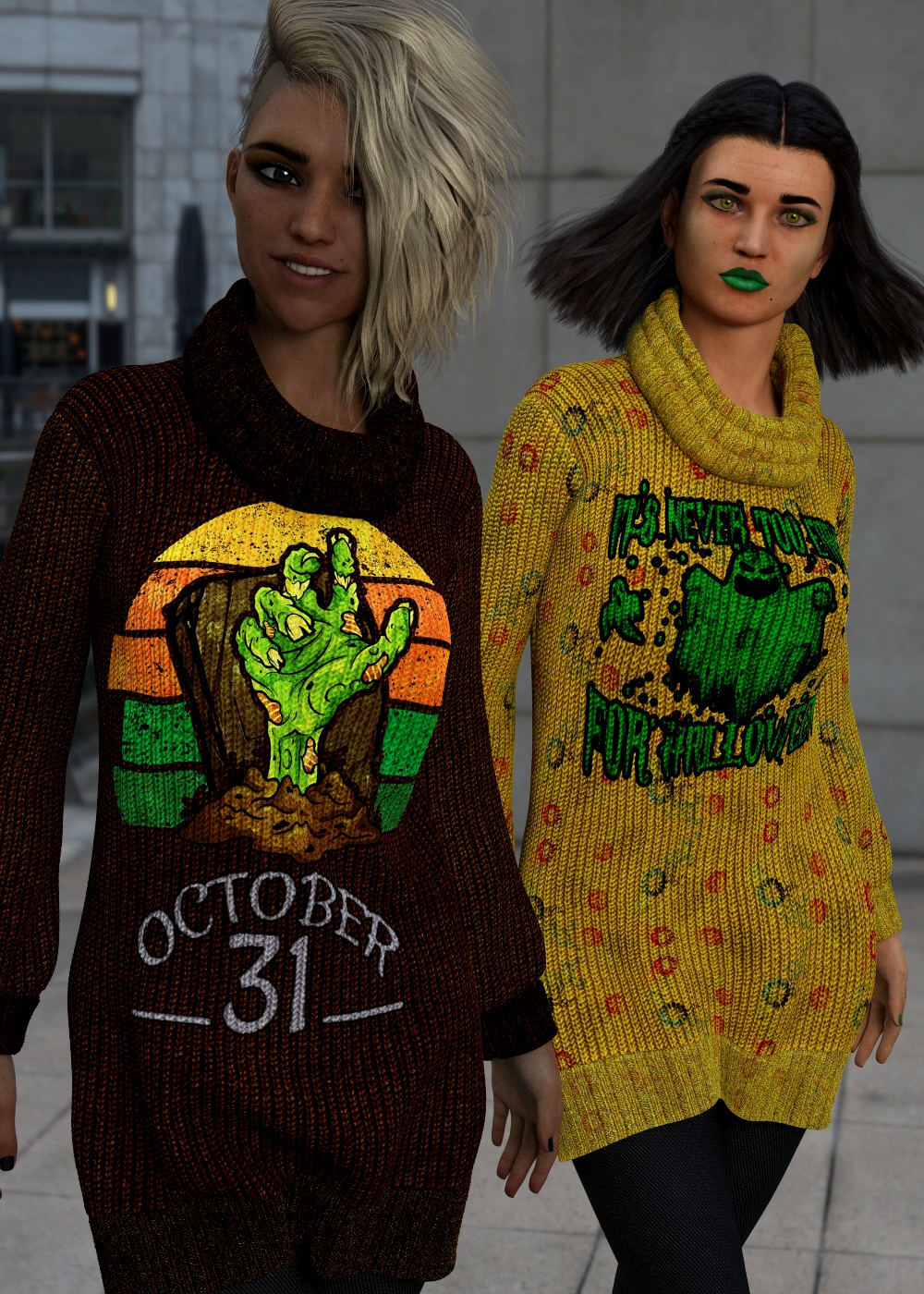 October for dForce LongSweater  G8F by N/A