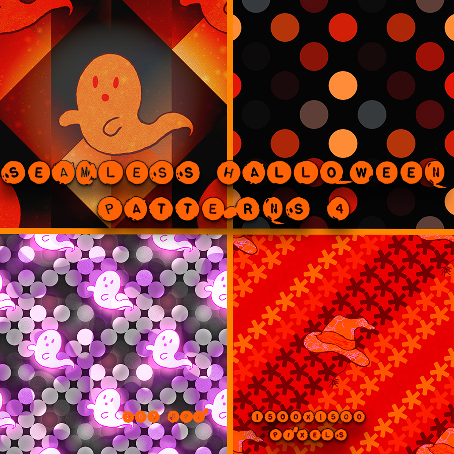 Seamless Halloween Patterns 4 by N/A