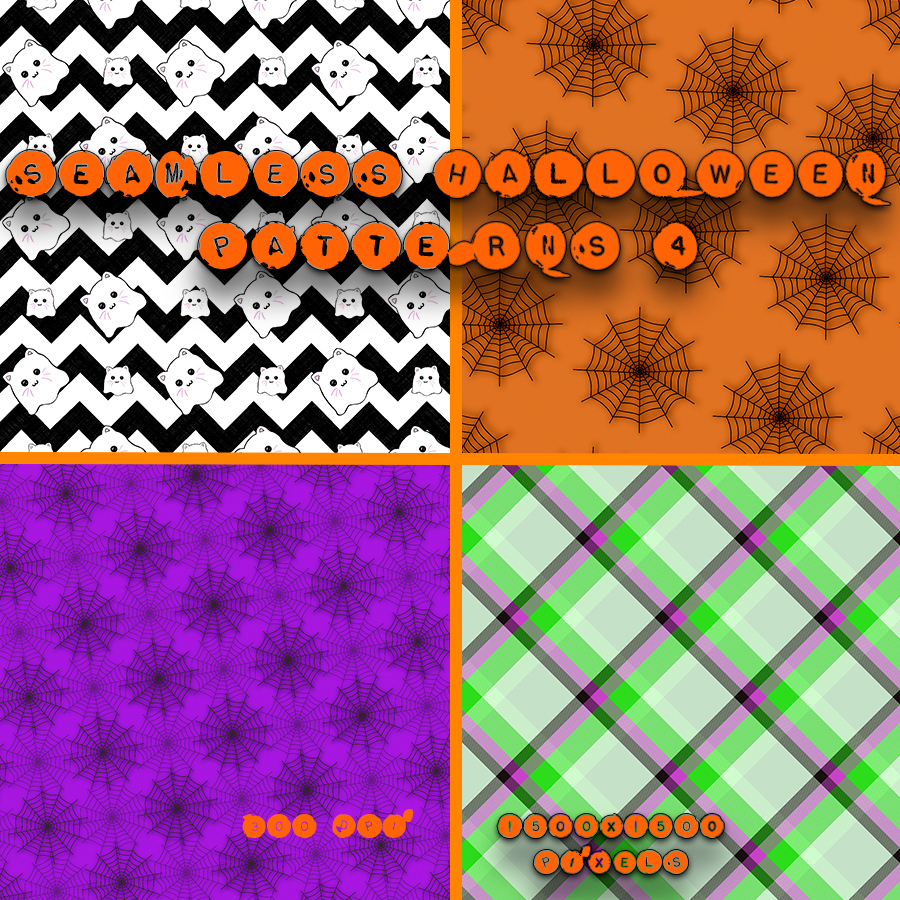 Seamless Halloween Patterns 4 by N/A