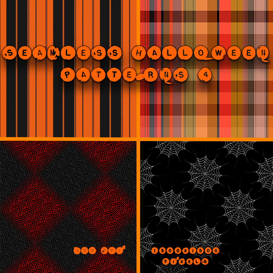 Seamless Halloween Patterns 4 by N/A