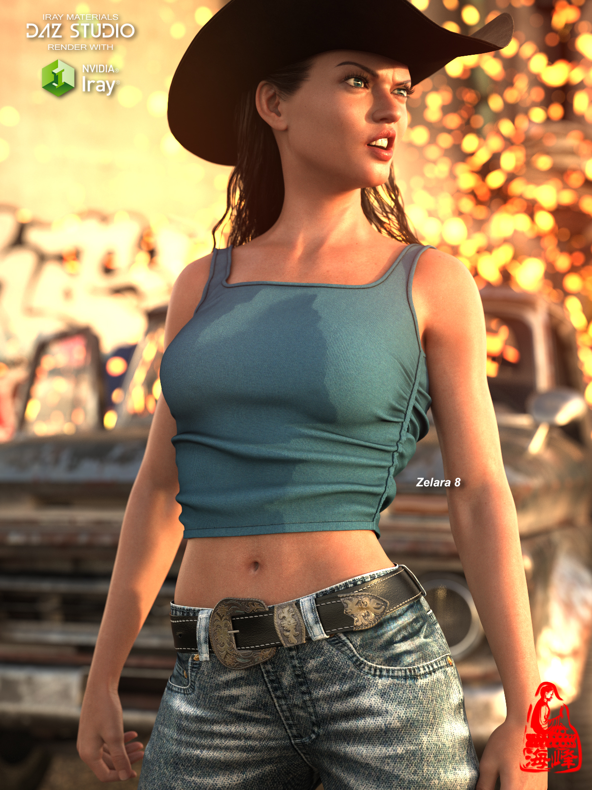 dForce Straps Tank for Genesis 8 & 8.1 Females and Genesis 9 by N/A