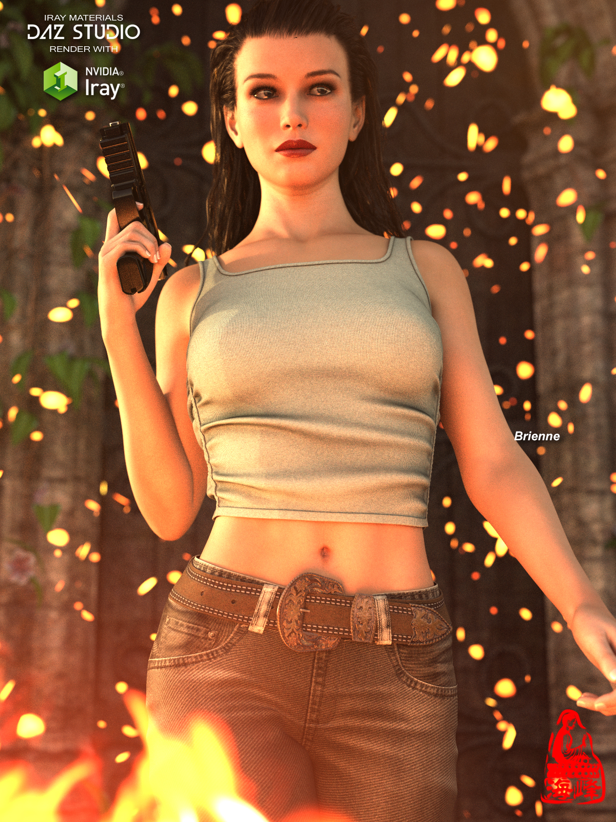 dForce Straps Tank for Genesis 8 & 8.1 Females and Genesis 9 by N/A