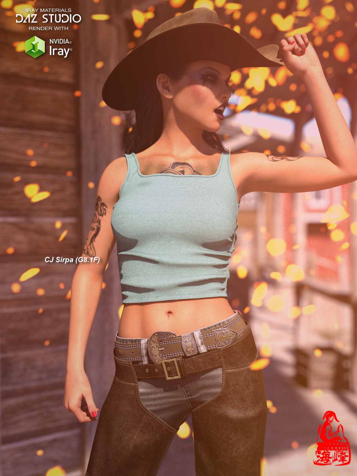 dForce Straps Tank for Genesis 8 & 8.1 Females and Genesis 9 by N/A