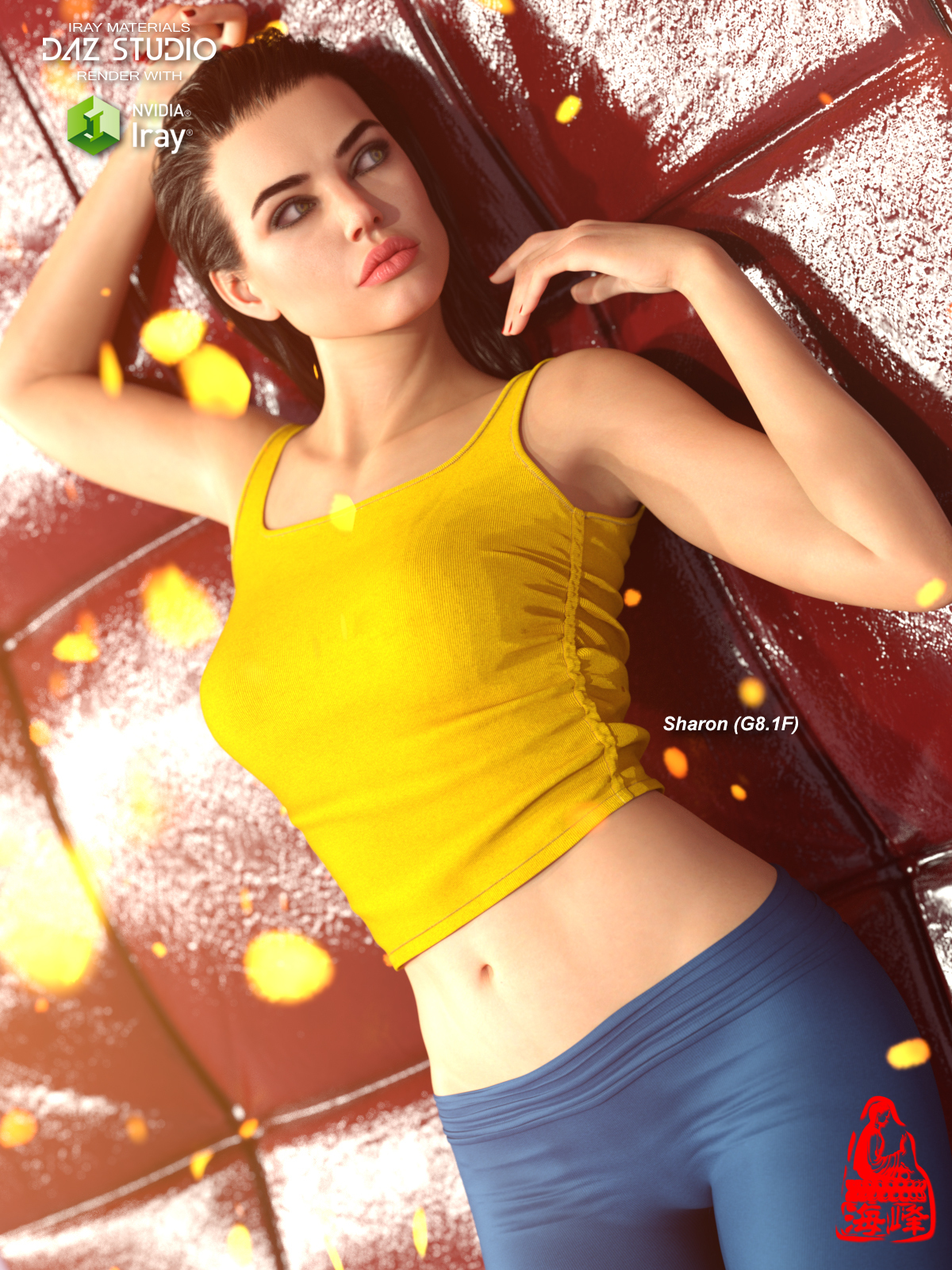 dForce Straps Tank for Genesis 8 & 8.1 Females and Genesis 9 by N/A