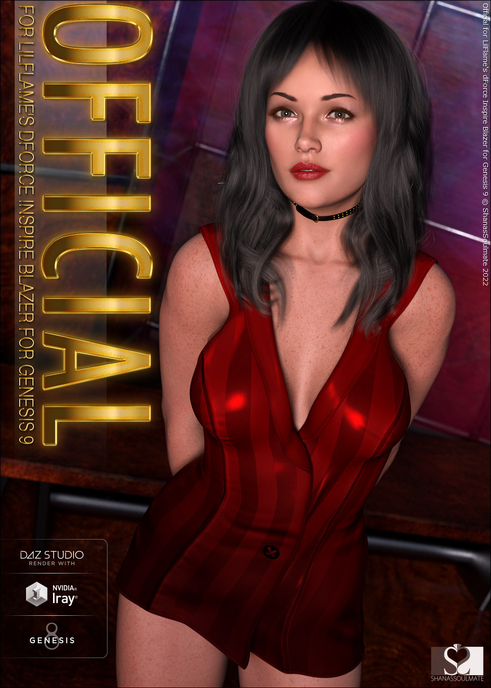 Official for dForce Inspire Blazer for Genesis 9 Female(s) by N/A