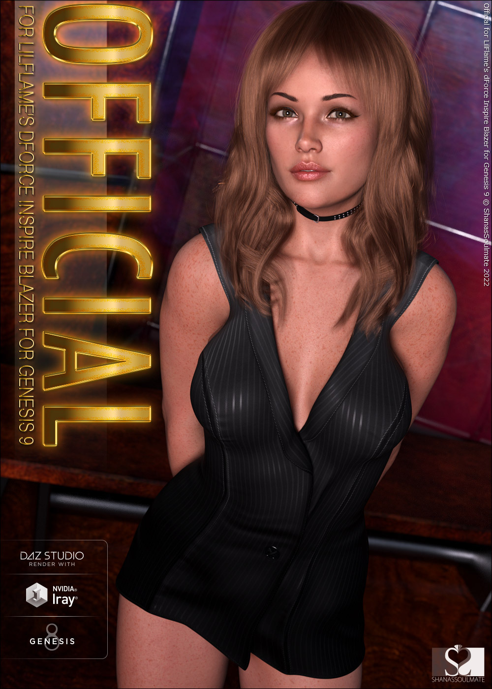 Official for dForce Inspire Blazer for Genesis 9 Female(s) by N/A