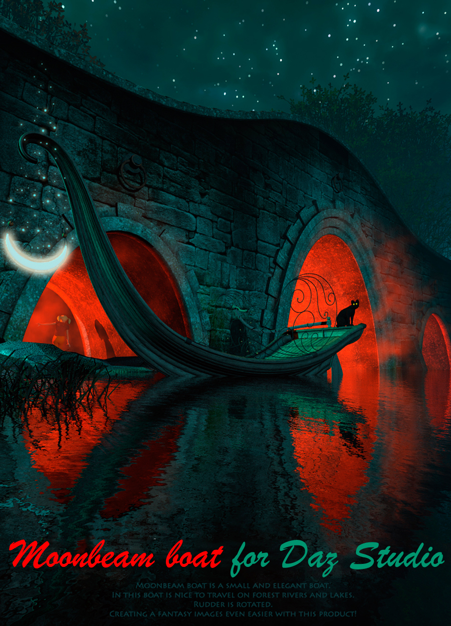 Moonbeam boat for Daz Studio by N/A