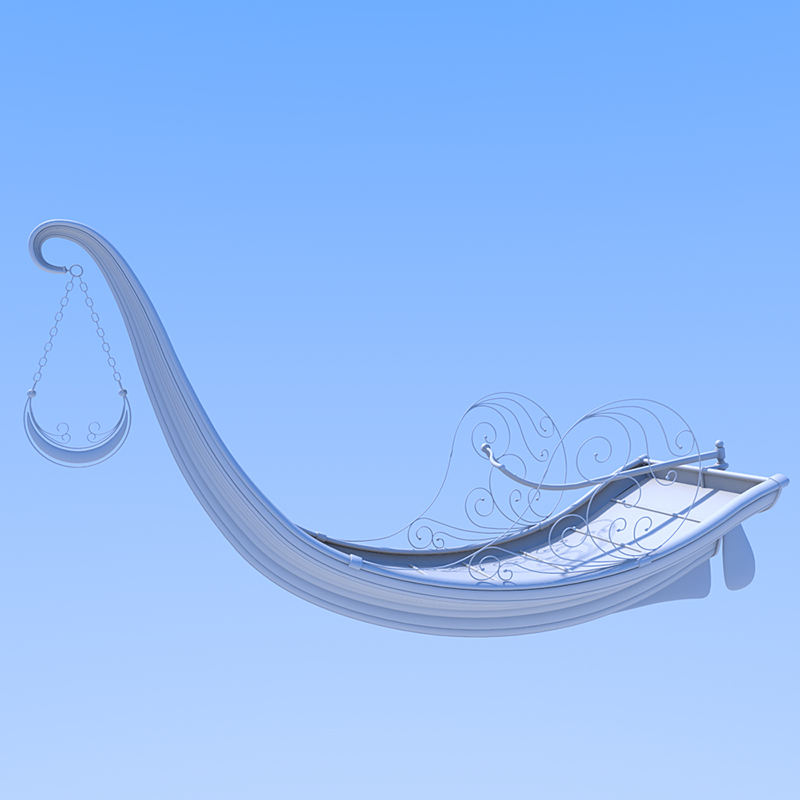 Moonbeam boat for Daz Studio by N/A
