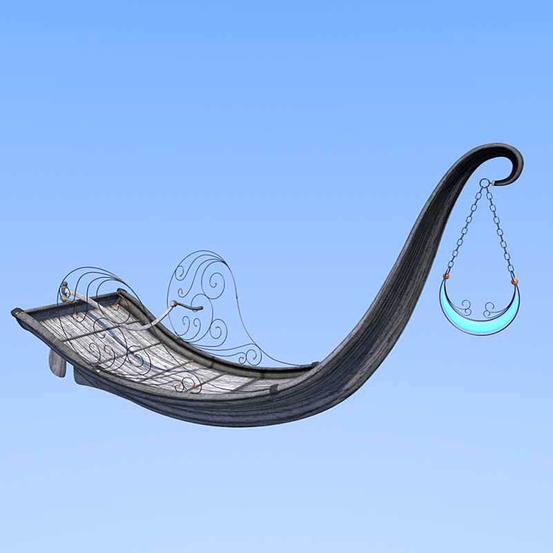 Moonbeam boat for Daz Studio by N/A