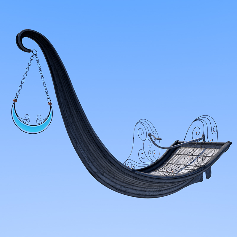 Moonbeam boat for Daz Studio by N/A