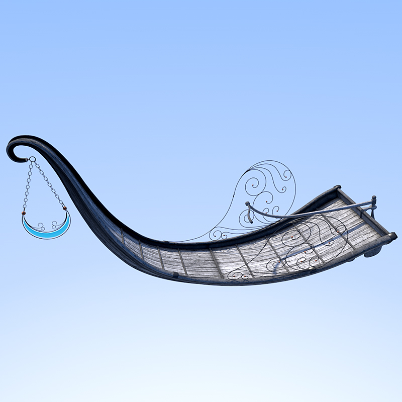 Moonbeam boat for Daz Studio by N/A