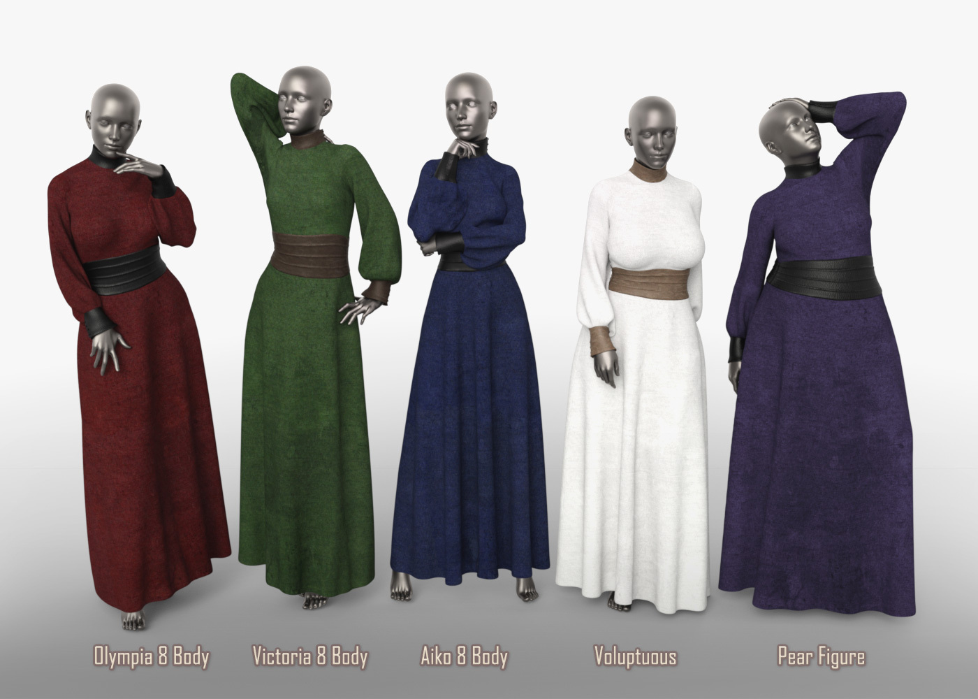 FRQ dForce: Prunella Dress for G8F by N/A