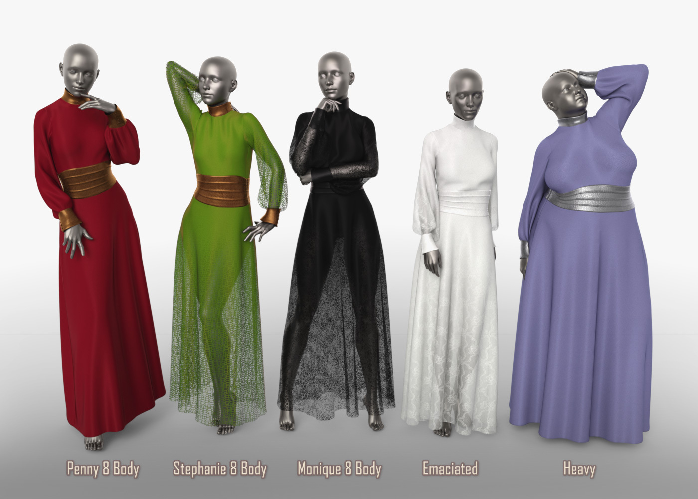 FRQ dForce: Prunella Dress for G8F by N/A