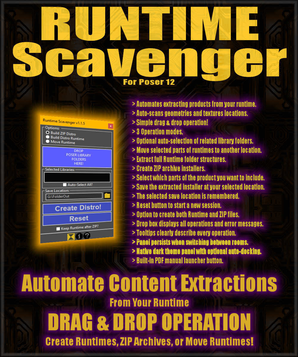 Runtime Scavenger for Poser 12 by N/A
