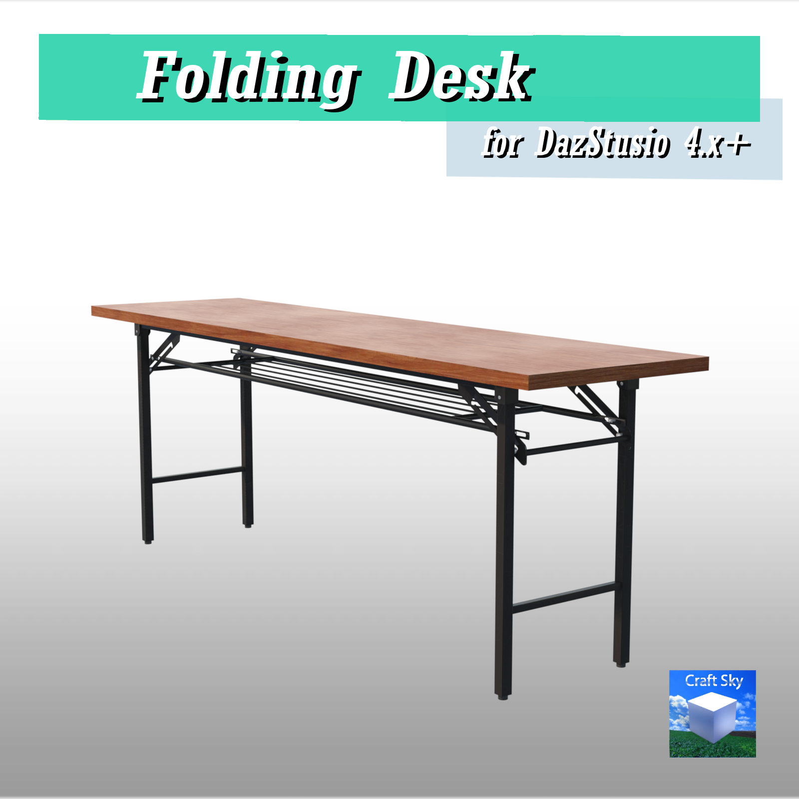 Folding Desk for DazStudio4.x by N/A