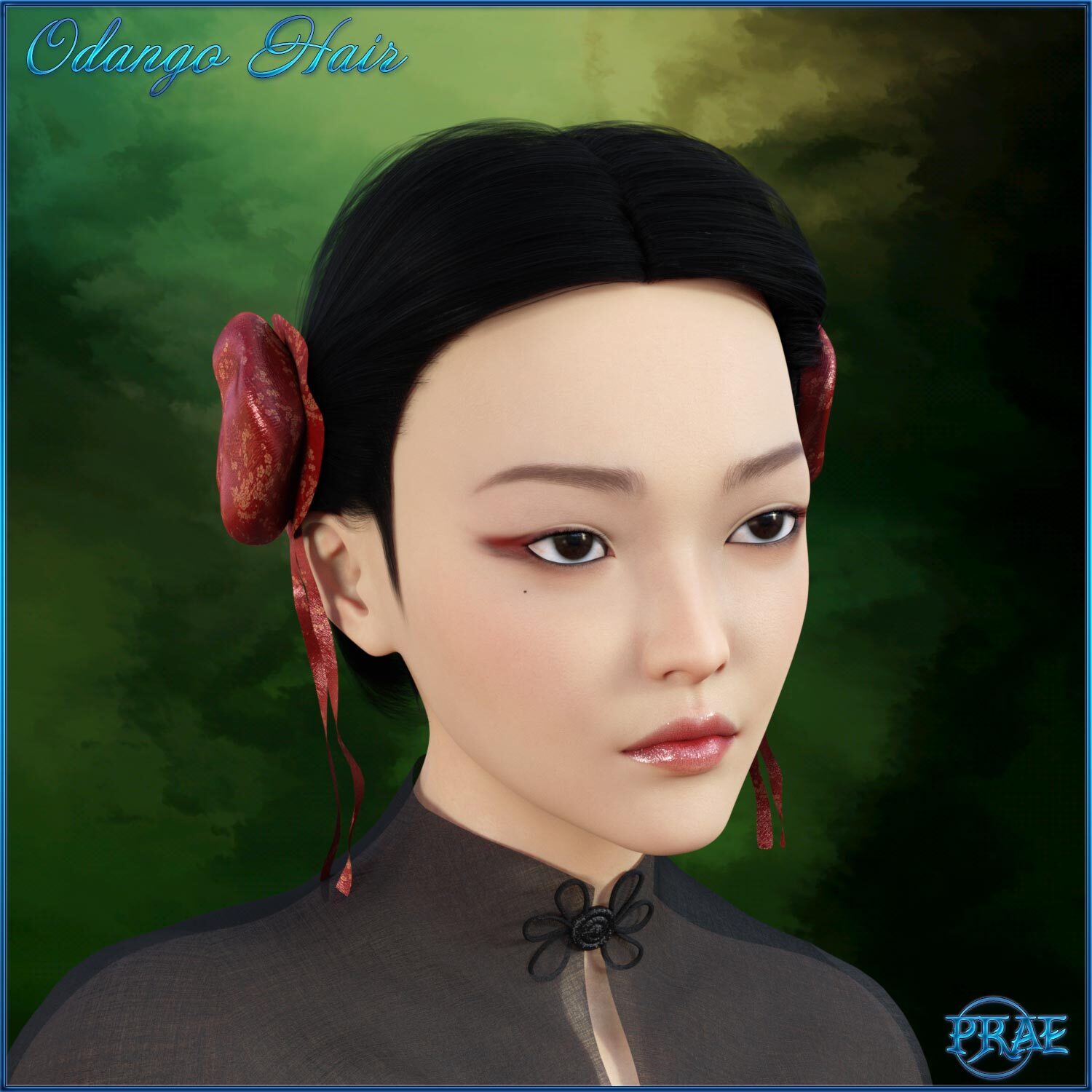 Prae-Odango Hair For G8 Daz by N/A