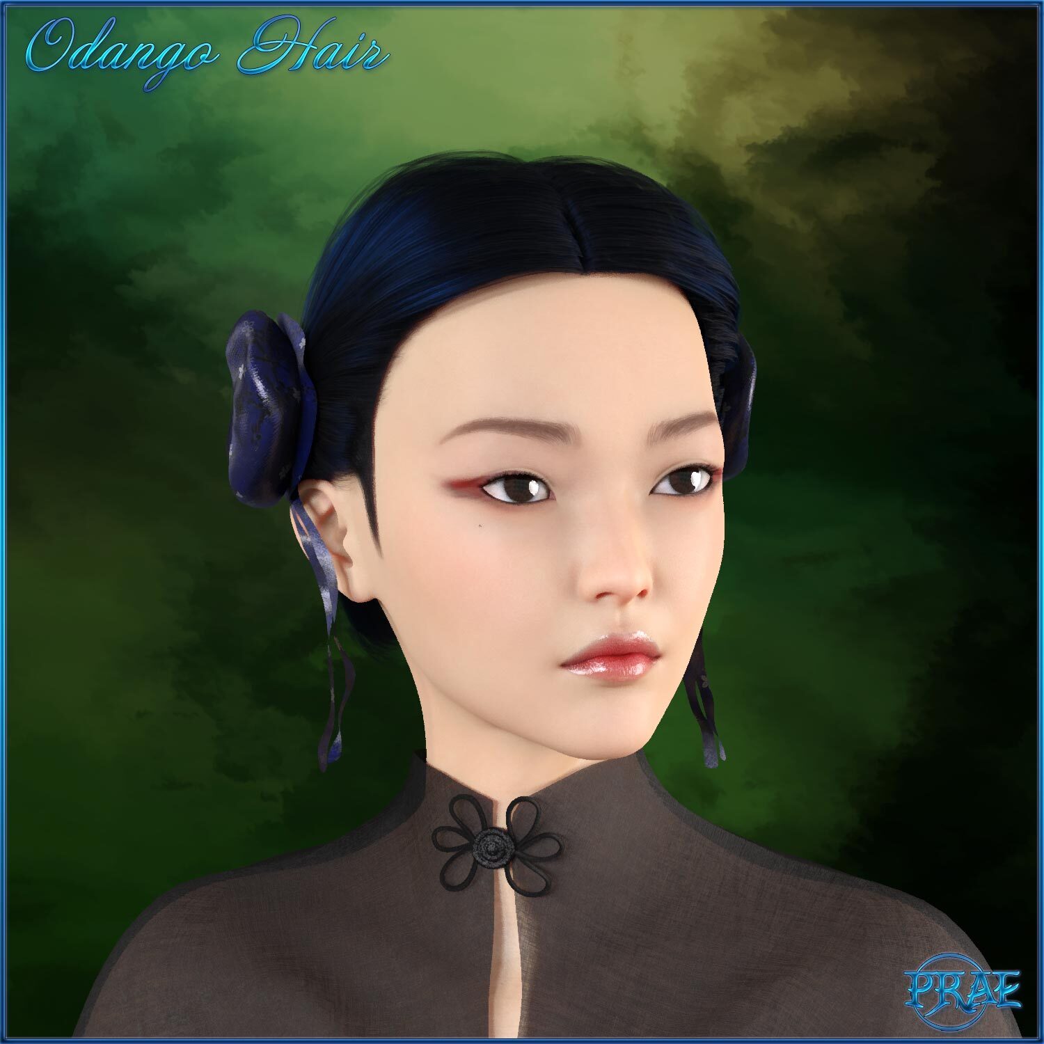 Prae-Odango Hair For G8 Daz by N/A