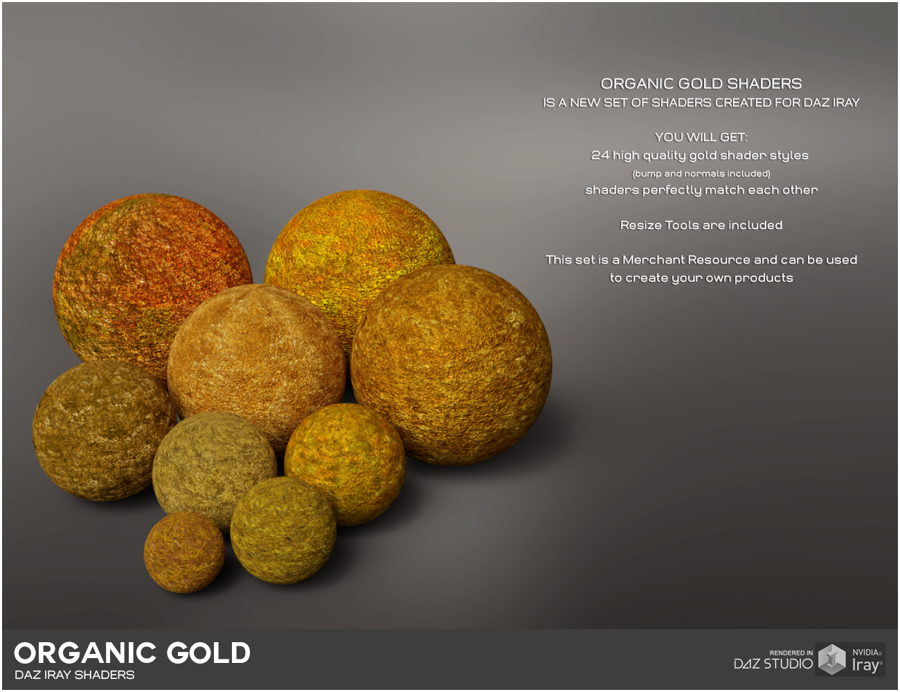 Daz Iray -  Organic Gold by N/A