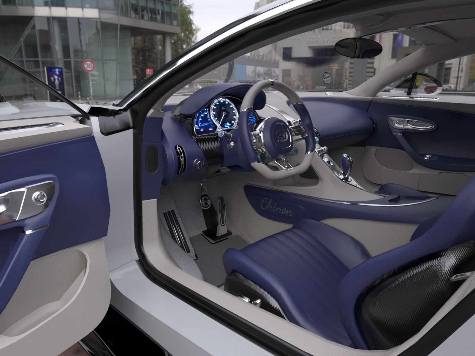 Police sports car for Daz and Poser by N/A