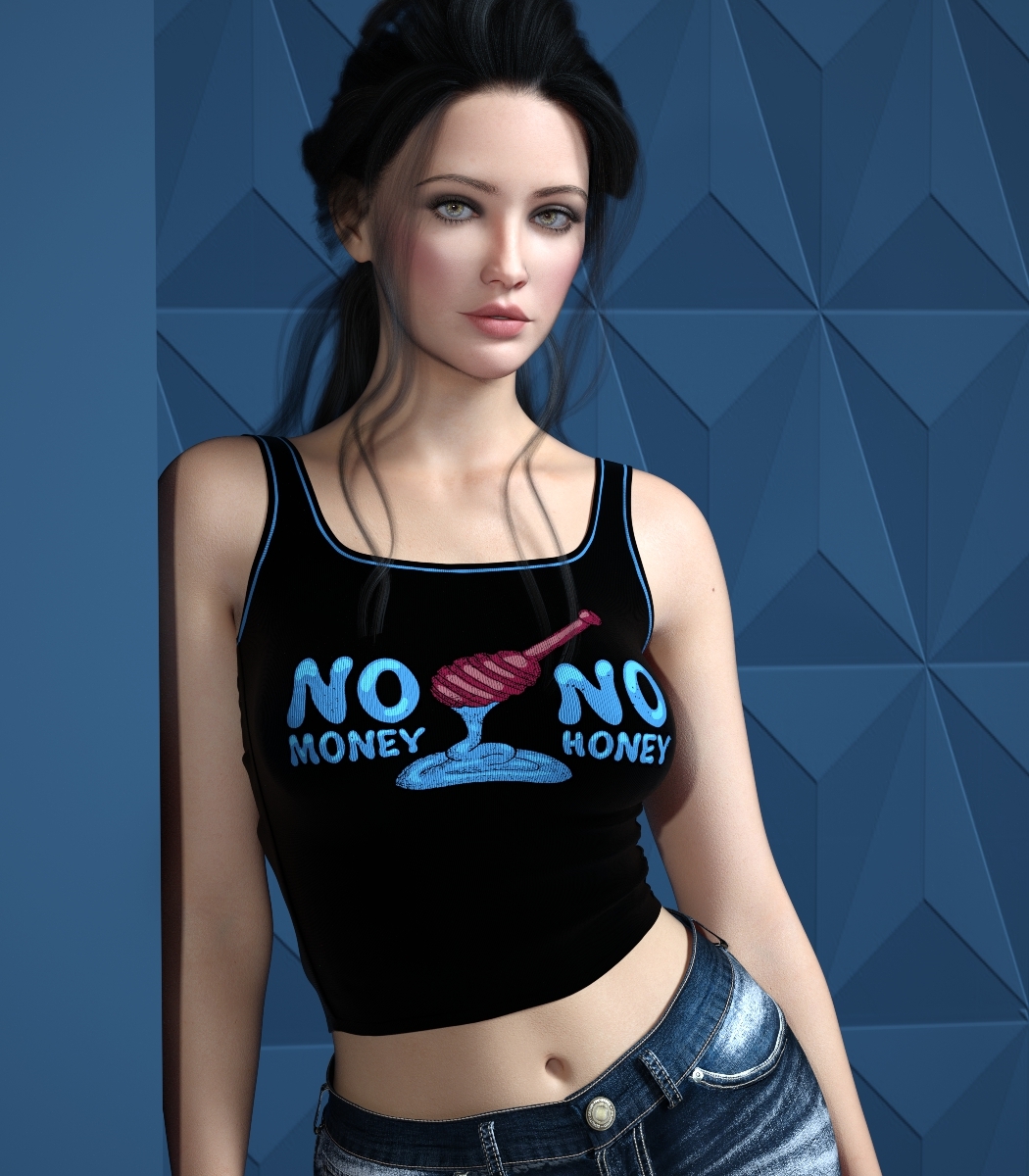 7th Ave: dForce Straps Tank for Genesis 8Fs and G9 by N/A