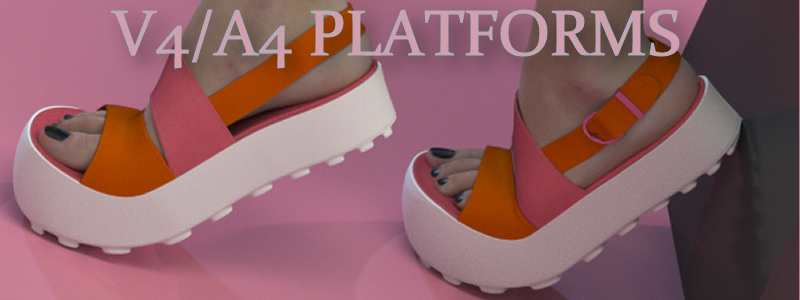 V4\A4 Platform Sandals by N/A