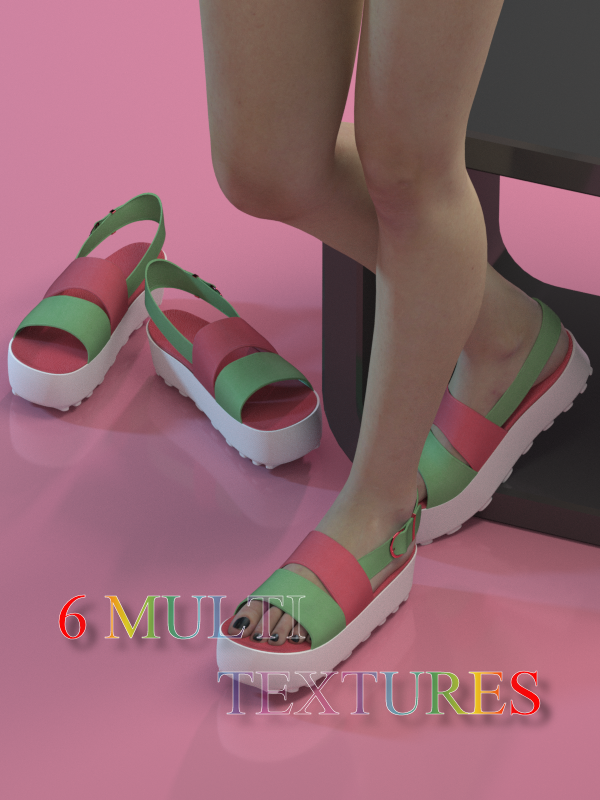 V4\A4 Platform Sandals by N/A