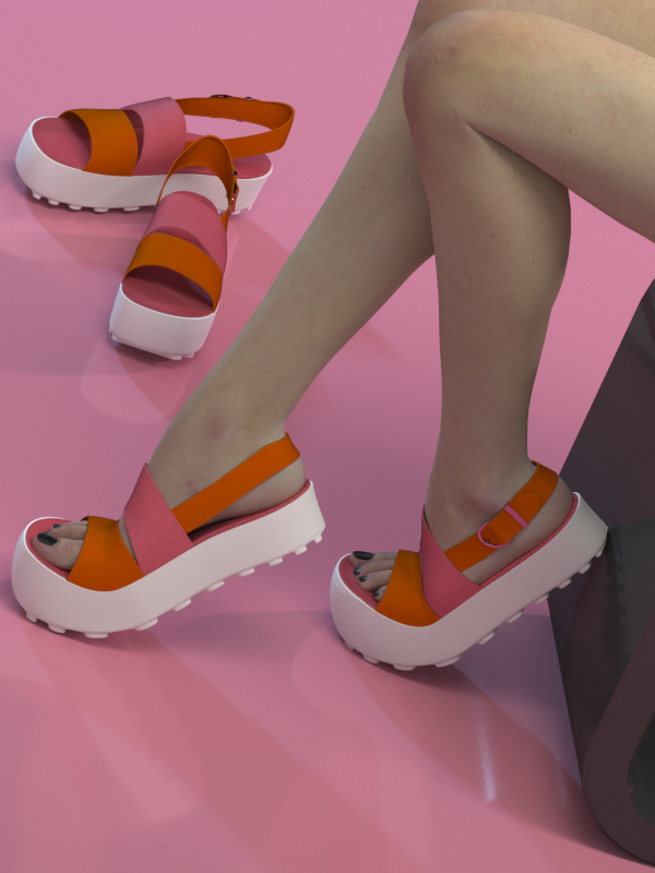 V4\A4 Platform Sandals by N/A