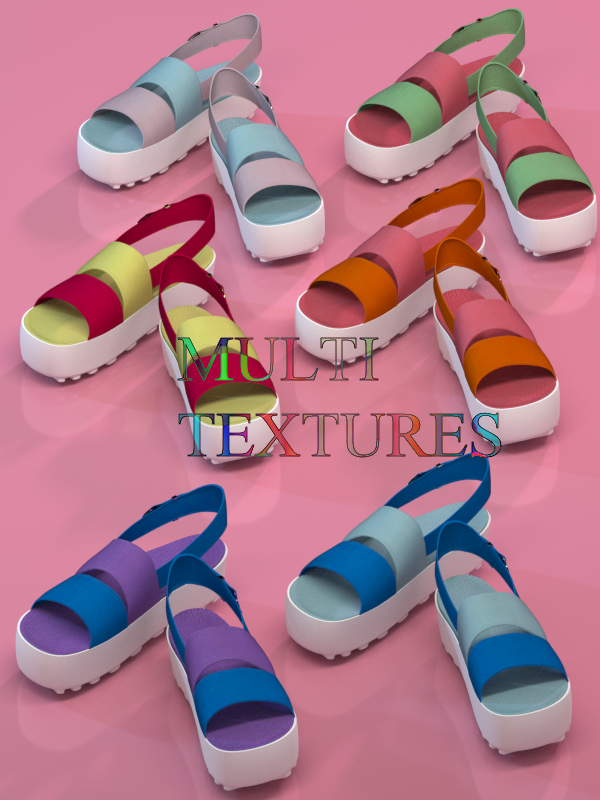 V4\A4 Platform Sandals by N/A
