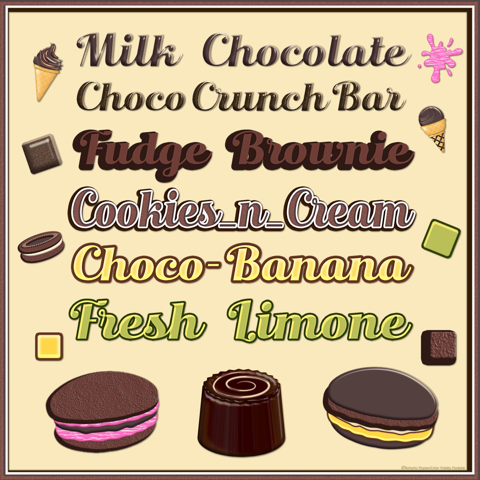 Yummi Text PS Layer Styles by N/A