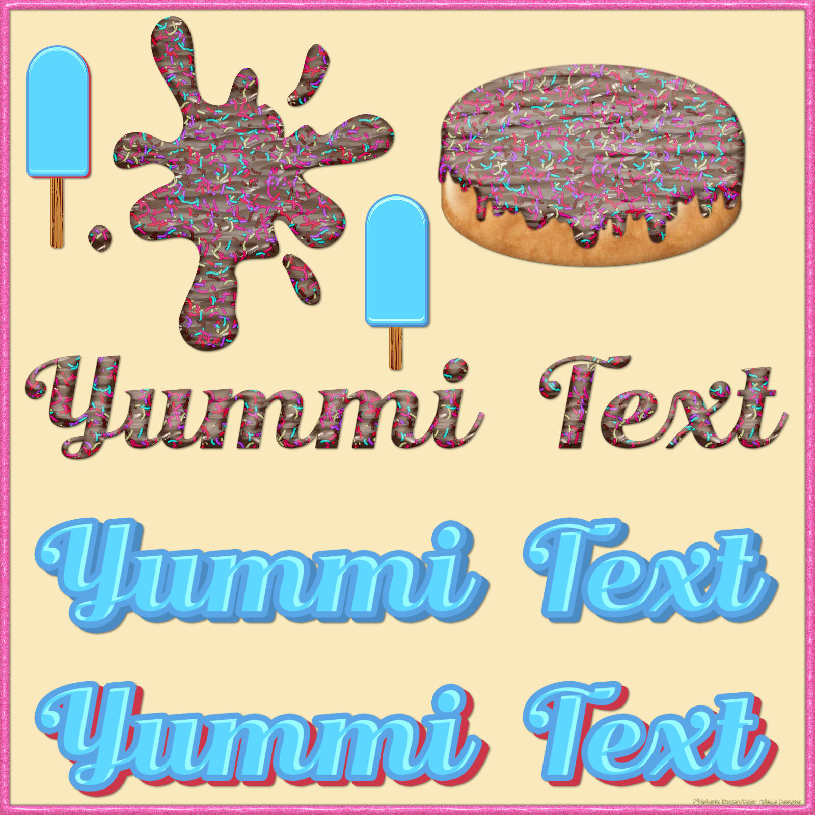 Yummi Text PS Layer Styles by N/A
