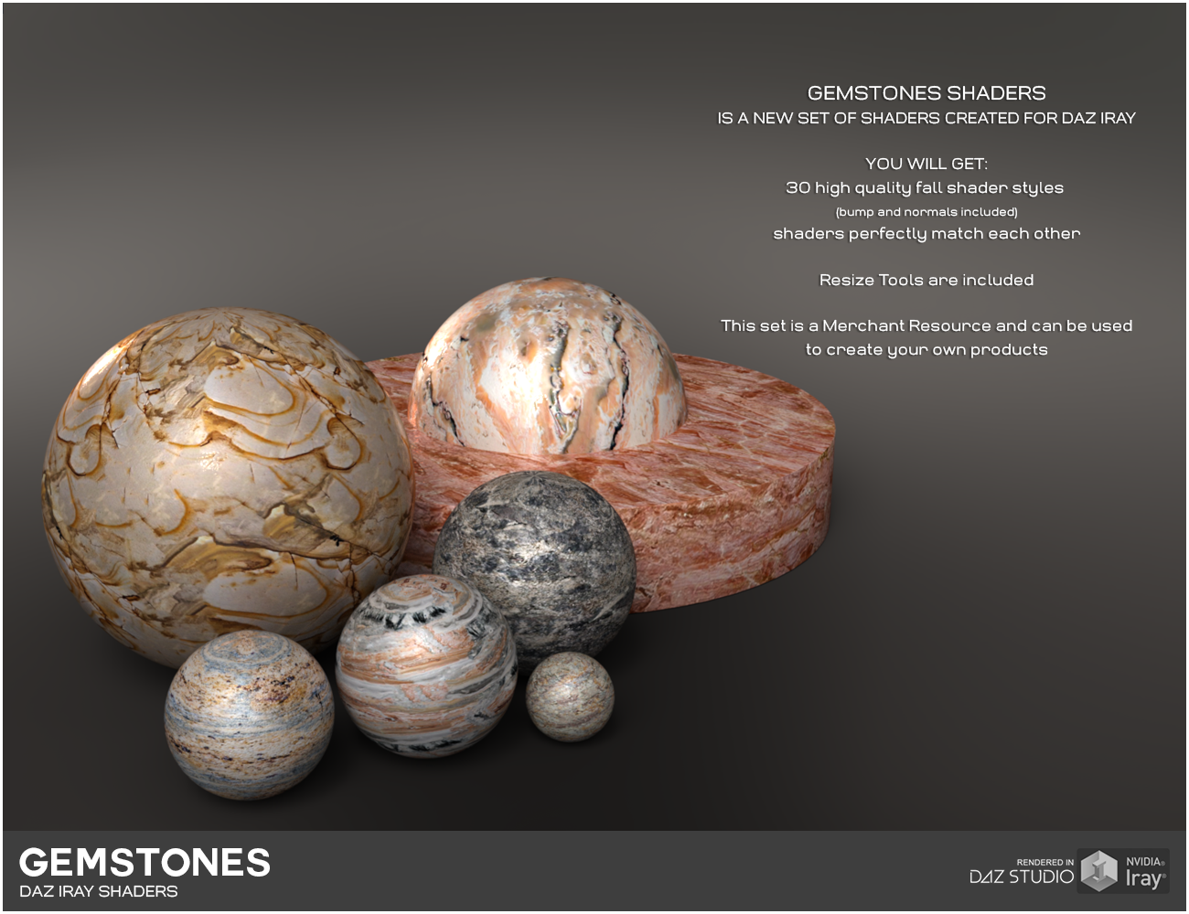 Daz Iray -  Gemstones by N/A