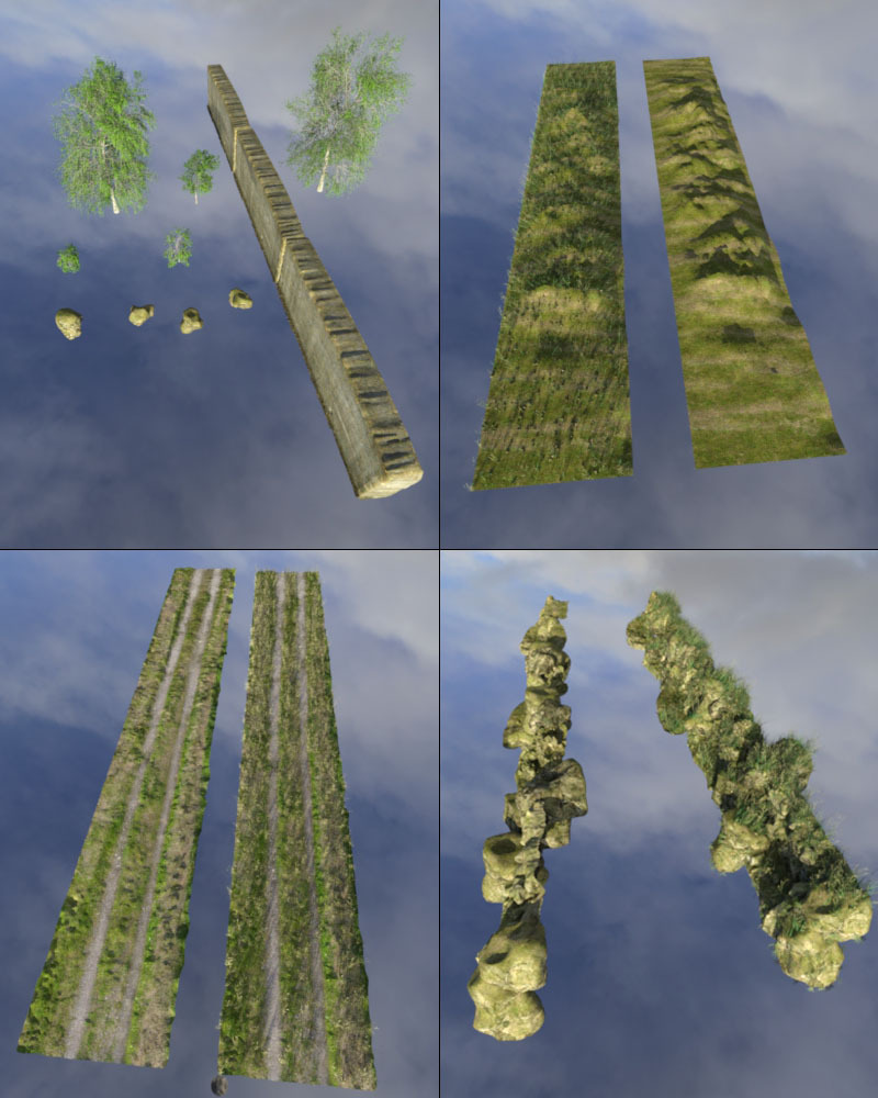 3D Scenery: Cosy Country Road by N/A