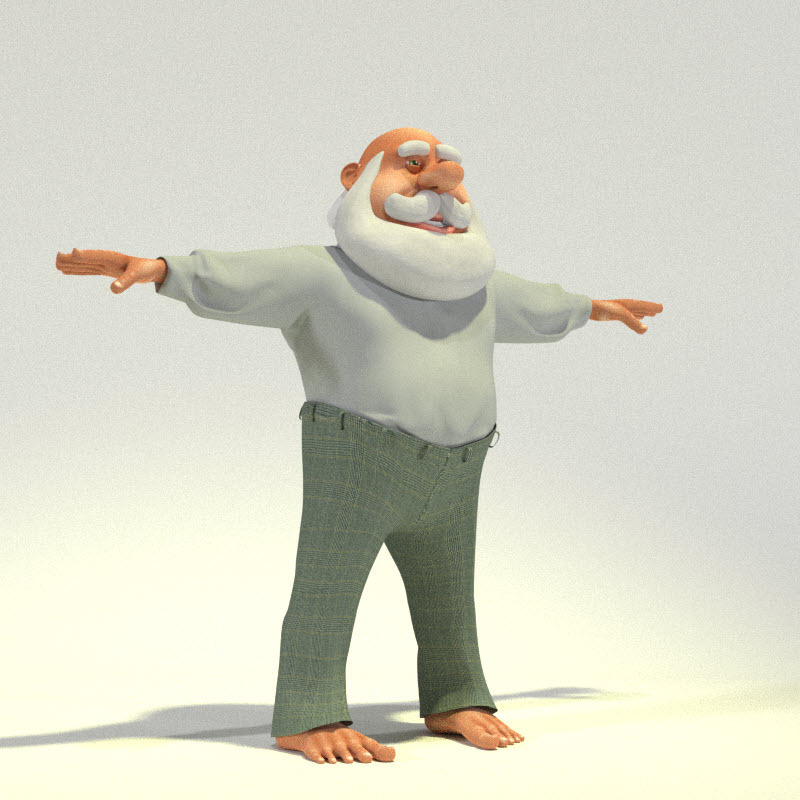 Professor Santa for Poser by N/A