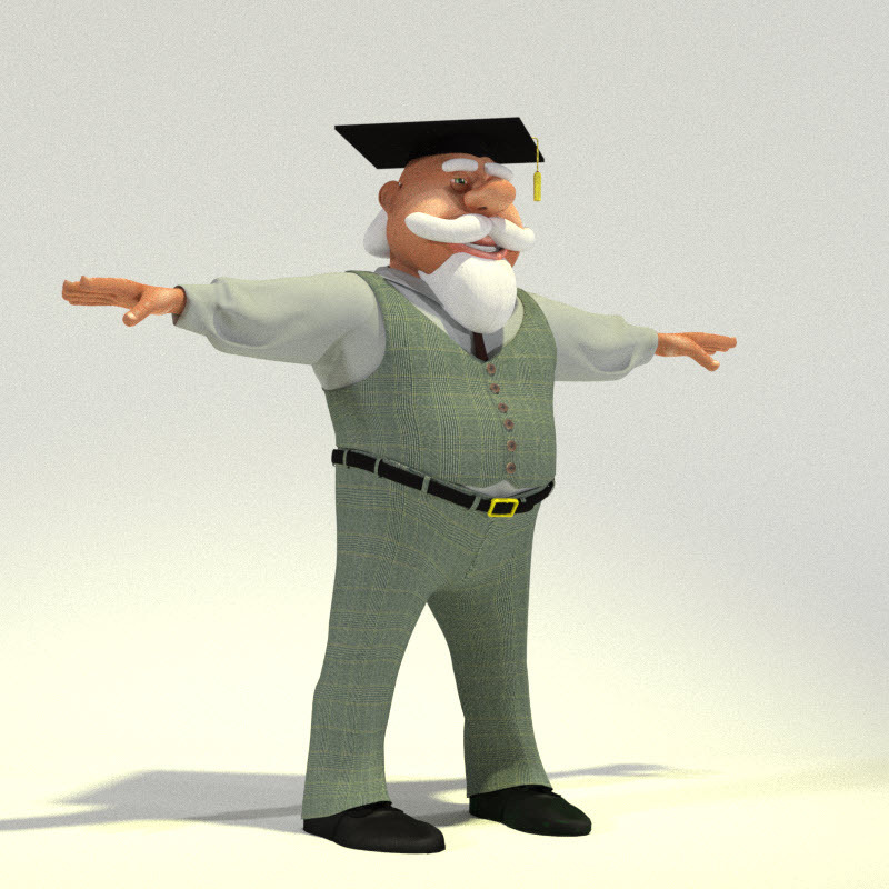 Professor Santa for Poser by N/A
