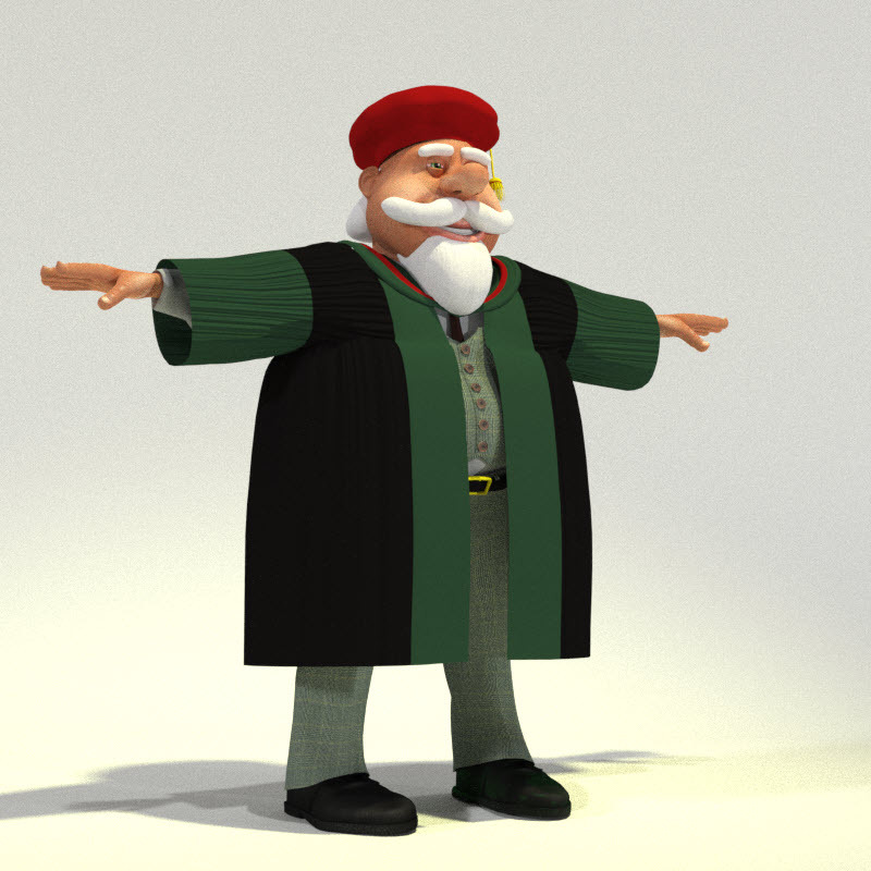 Professor Santa for Poser by N/A
