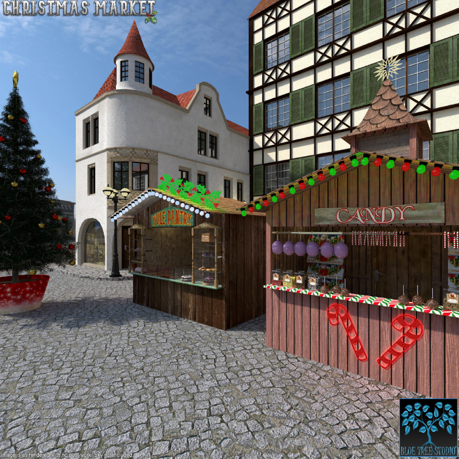 Christmas Market for Poser by N/A