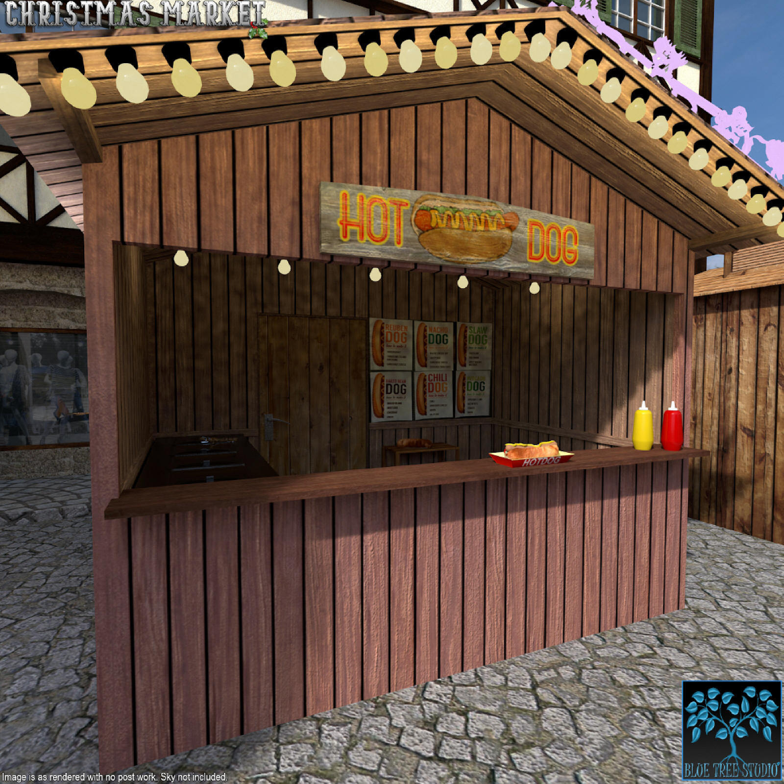 Christmas Market for Poser by N/A