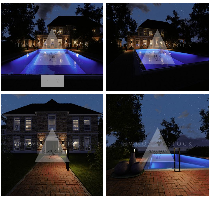 Classic Villa By Night by N/A