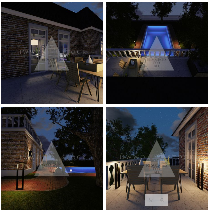 Classic Villa By Night by N/A
