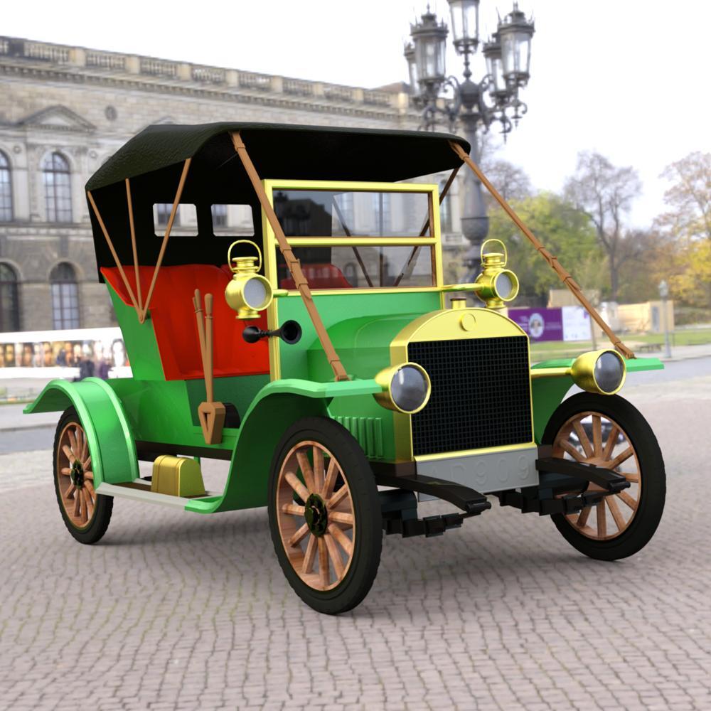 Opel Coupe 1909 for DAZ Studio by N/A