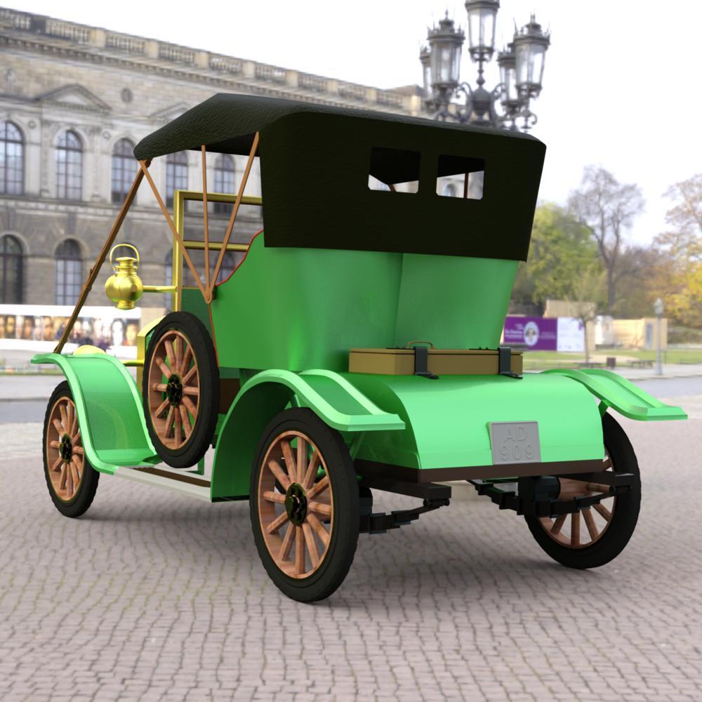 Opel Coupe 1909 for DAZ Studio by N/A