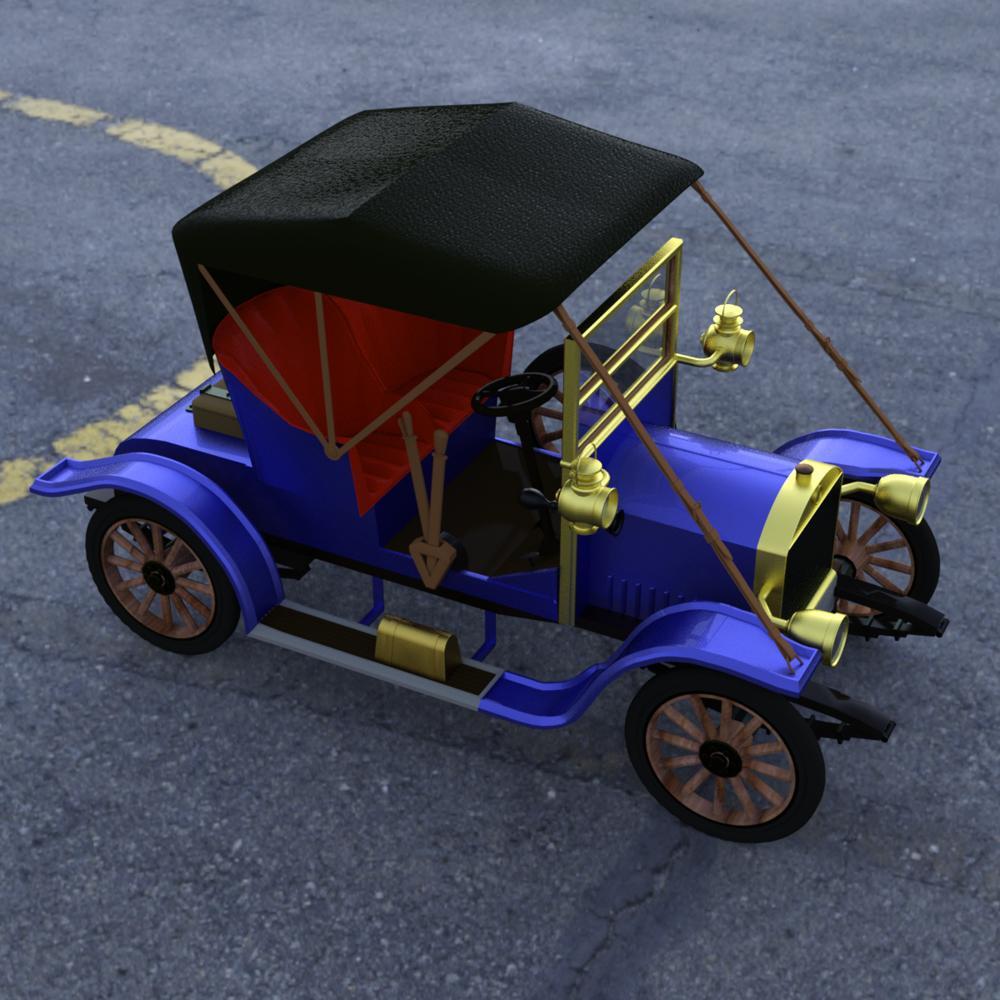 Opel Coupe 1909 for DAZ Studio by N/A