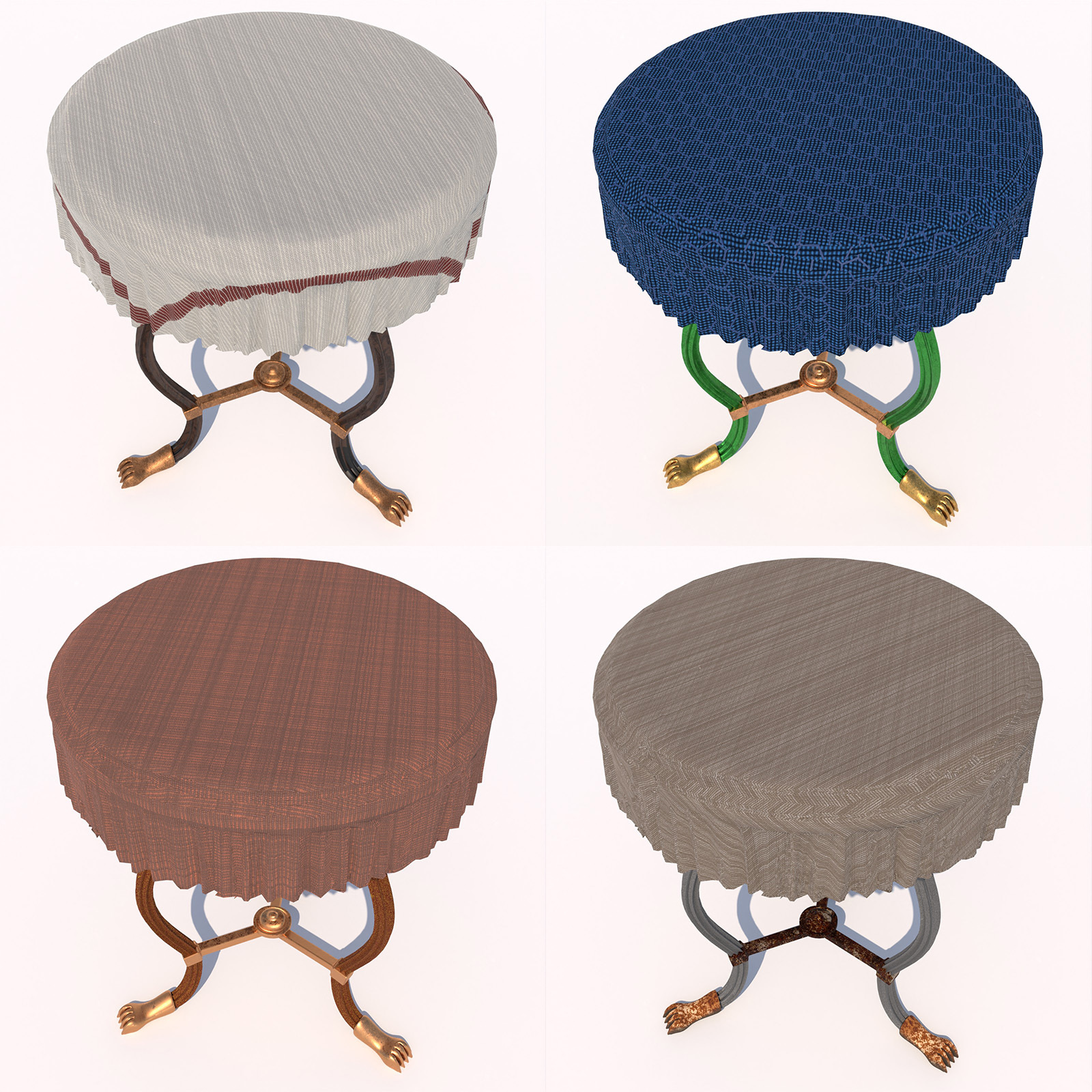 Tripod Table in 4 versions - extended license by N/A